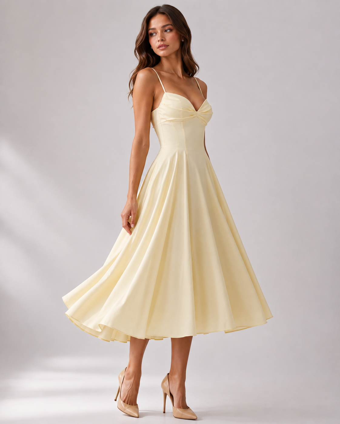 cotton gathered dress Floral Block Printed Cotton Gathered Short Dress 46" / Petite (5'1" and below)