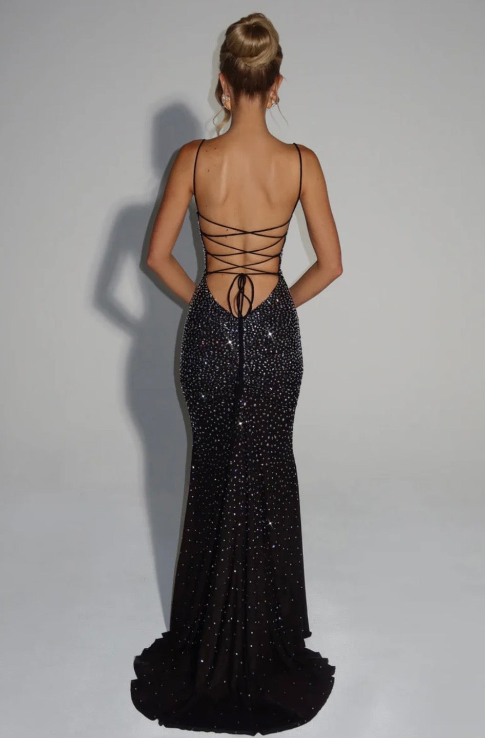 Luminara | Shimmering Refined Opulence Sculpted Maxi Dress