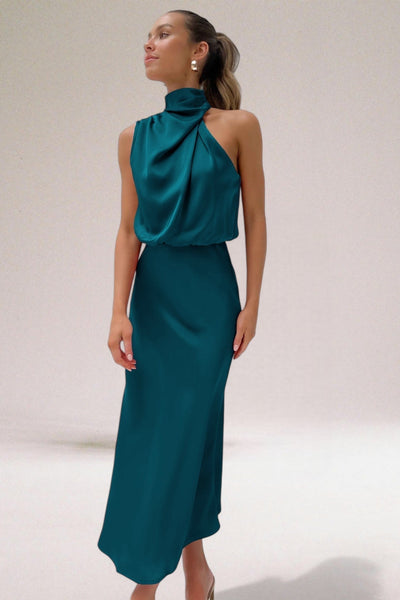 Elegant Satin Evening Dress | LouLou Couture