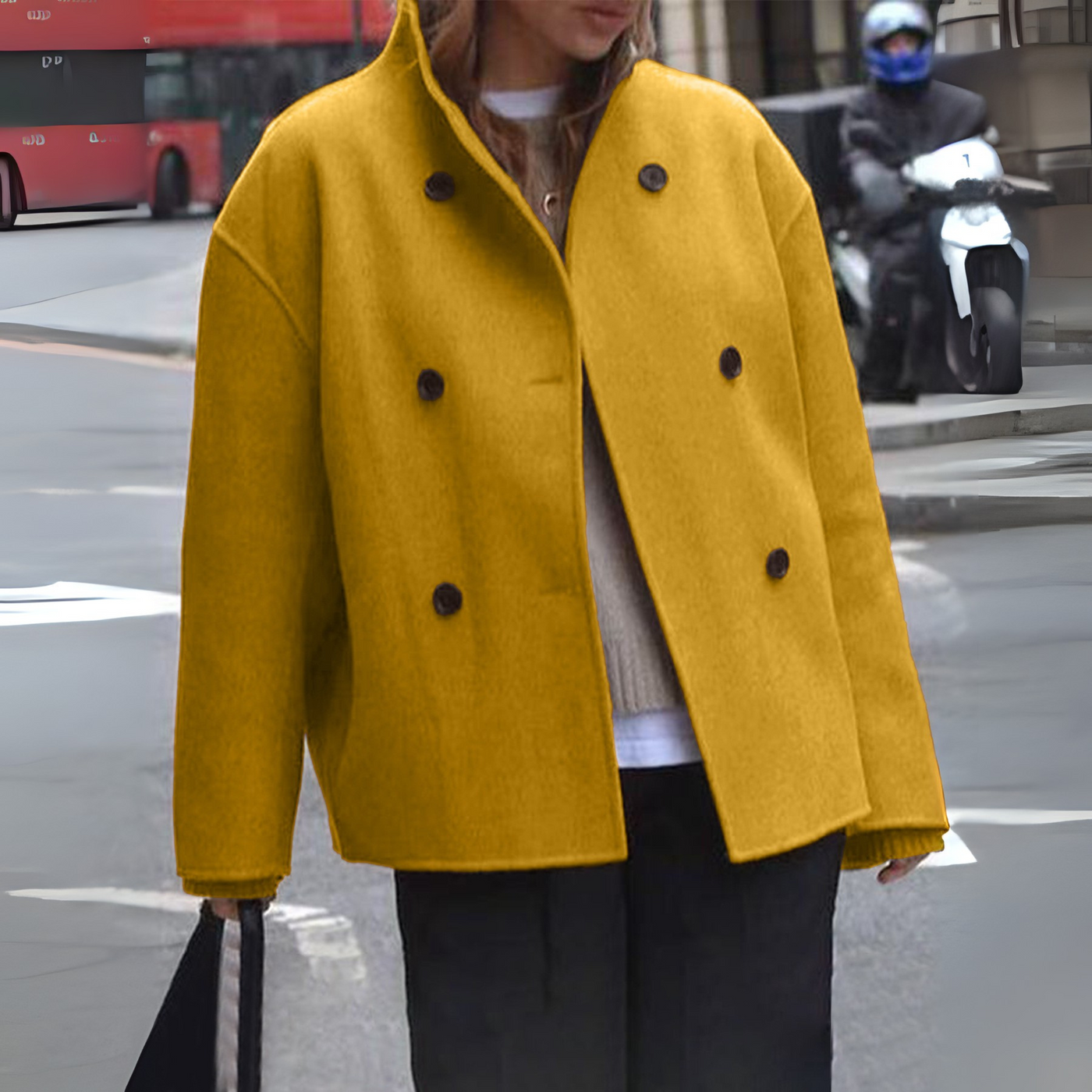 Cozy Long Sleeve Coat | LouLou Couture