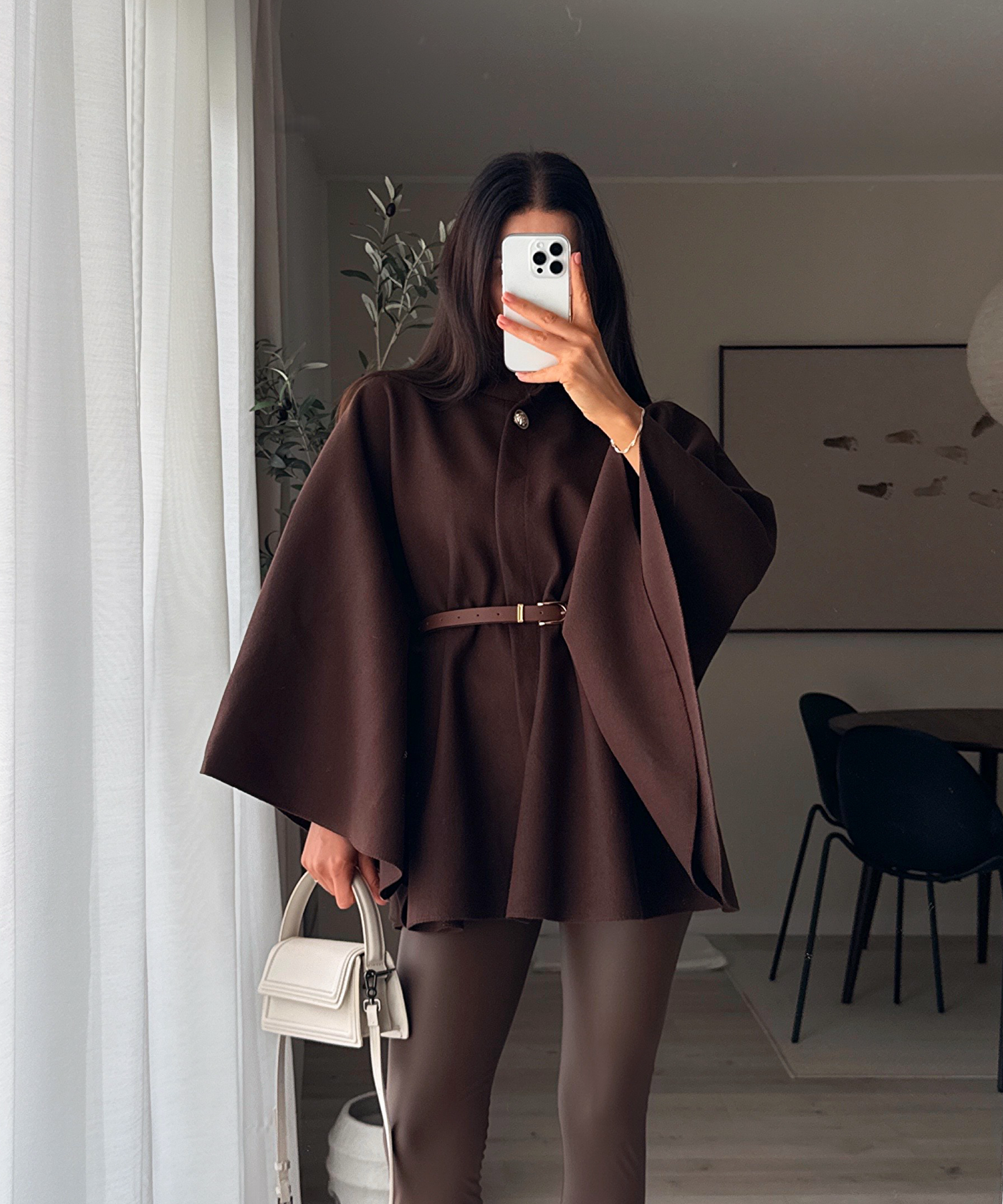 Cape Coat Brown | LouLou Couture
