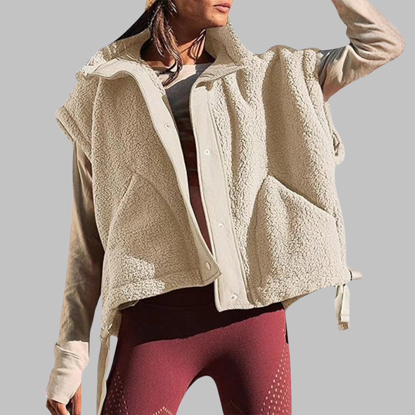 Comfy Warm Fleece Sleeveless Vest | LouLou Couture