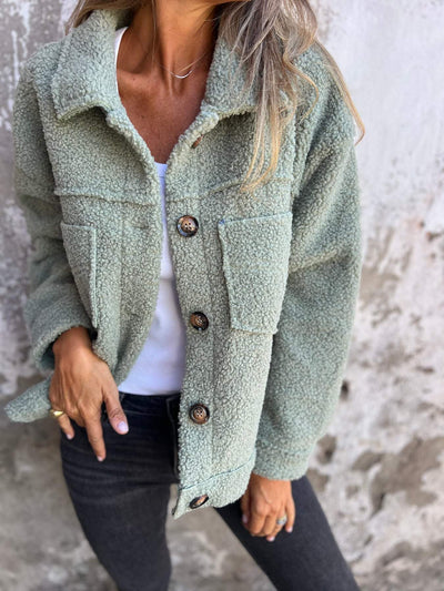 Alizée Cosy Button-Up Jacket | LouLou Couture
