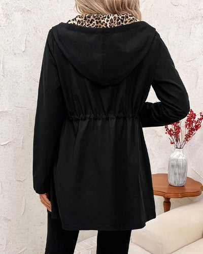 Reversible Leopard Print Hooded Coat | LouLou Couture