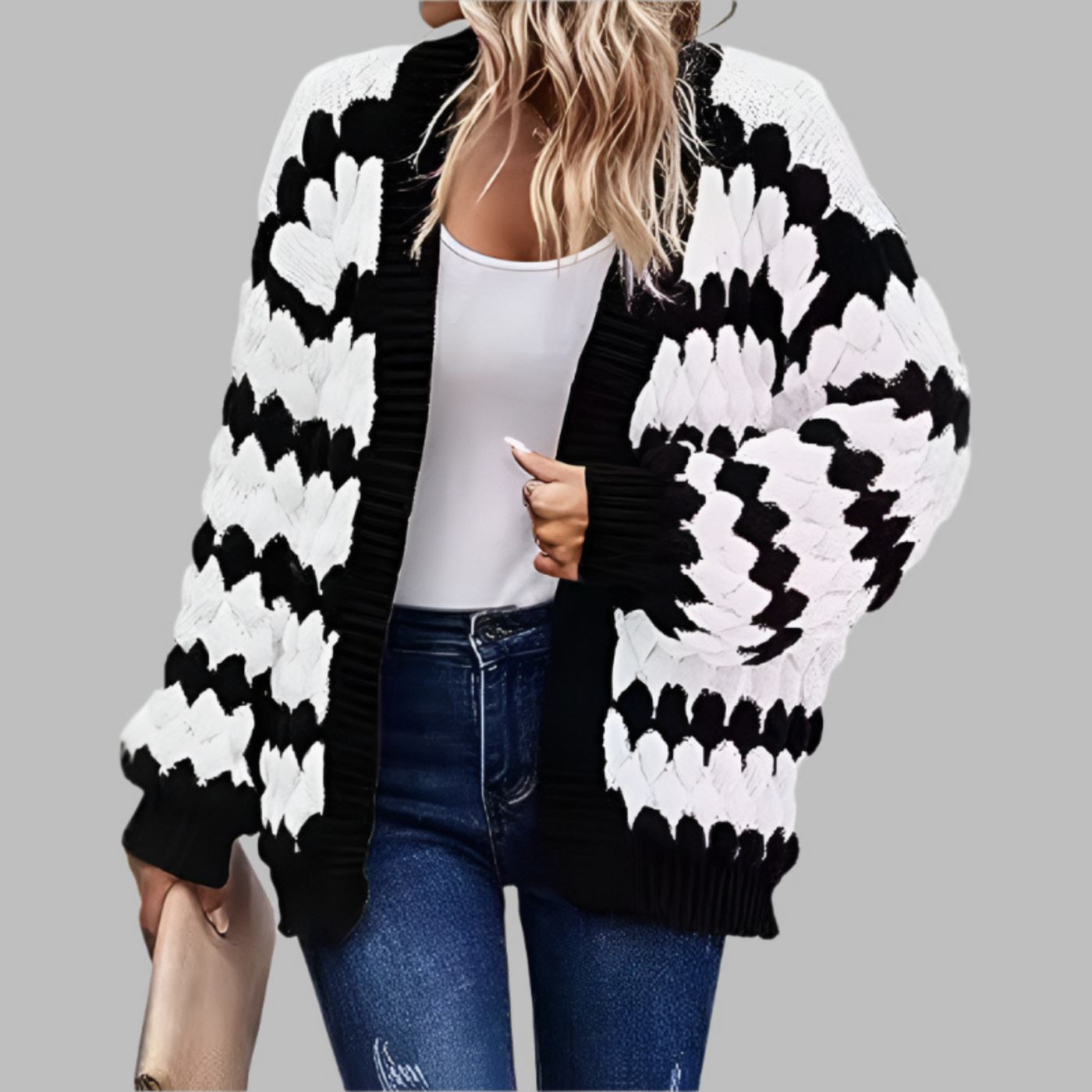 Casual Long Sleeve Drop Shoulder Cardigan | LouLou Couture