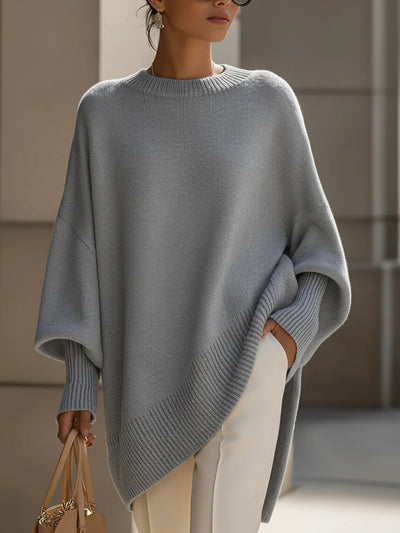 Oversized Knit Poncho Sweater | LouLou Couture
