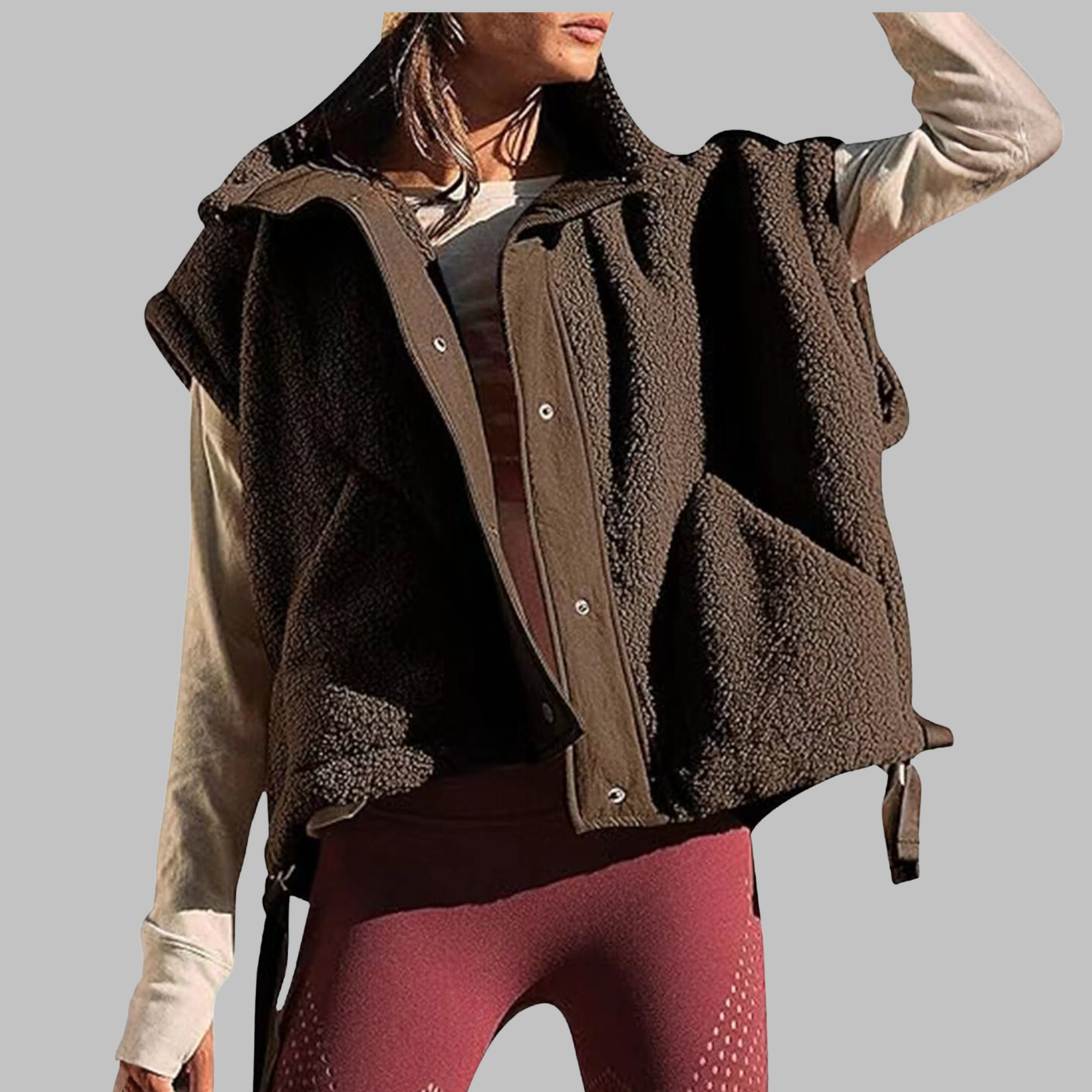 Comfy Warm Fleece Sleeveless Vest | LouLou Couture