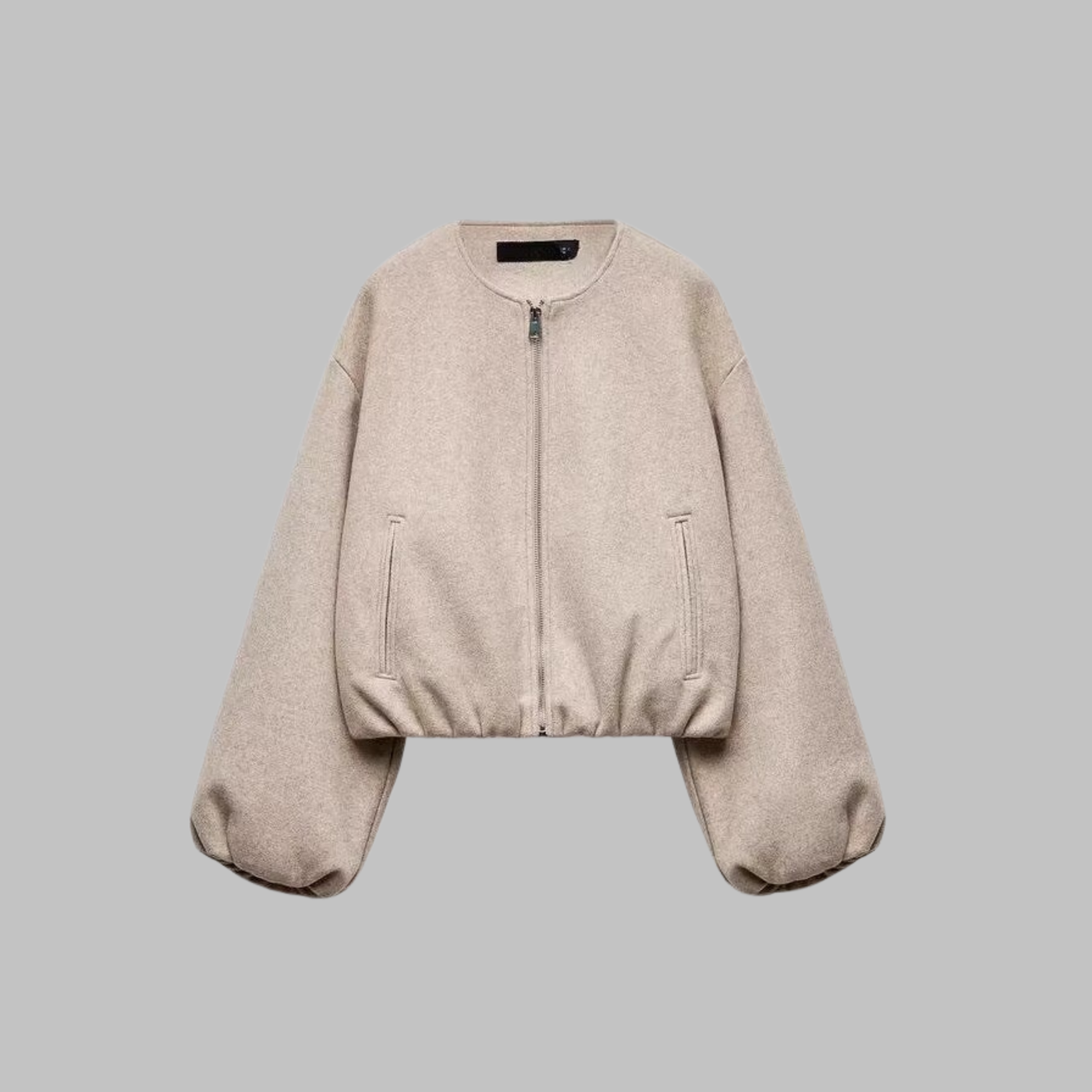 Long Sleeve Zipper Crop Top Jacket | LouLou Couture