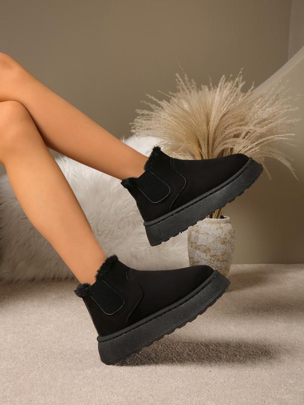 High-Top Warm Thick Sole Snow Boots for Women | LouLou Couture