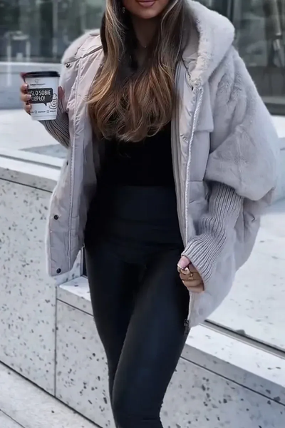 Plush Comfort Hooded Jacket | LouLou Couture