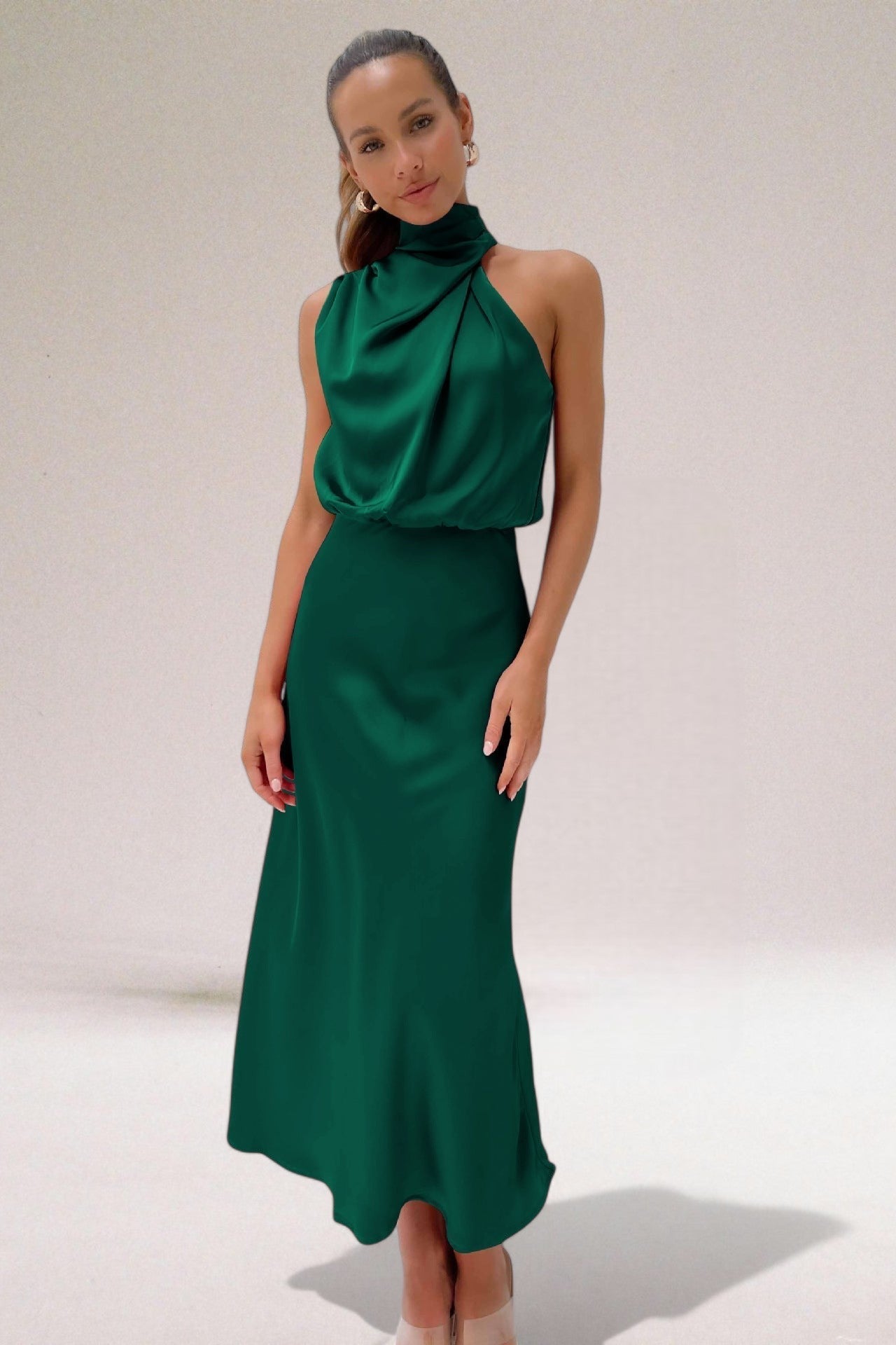 Elegant Satin Evening Dress | LouLou Couture