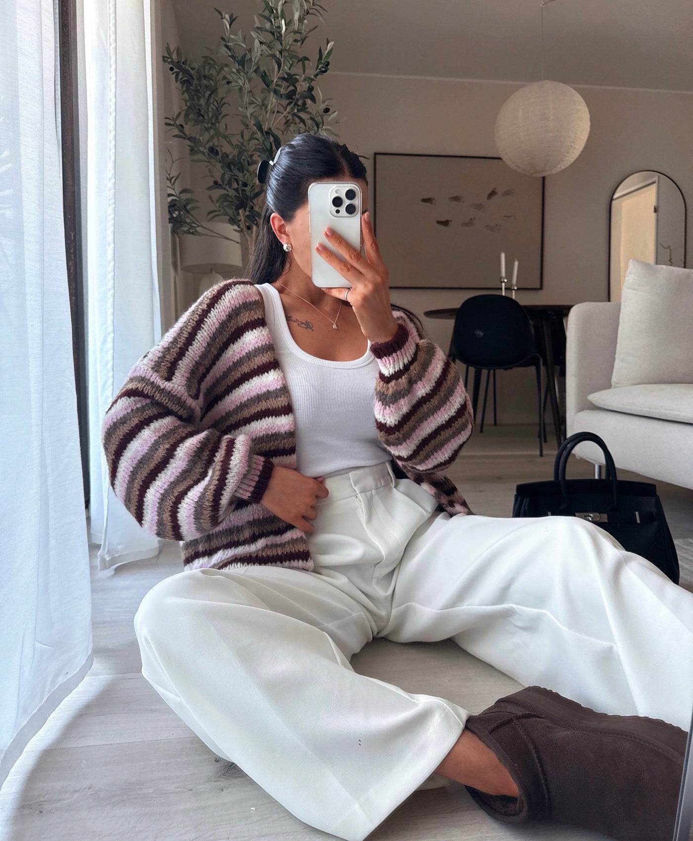 Three-Tone Cardigan | LouLou Couture
