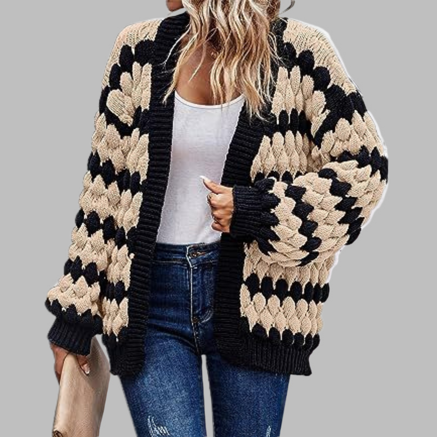 Casual Long Sleeve Drop Shoulder Cardigan | LouLou Couture