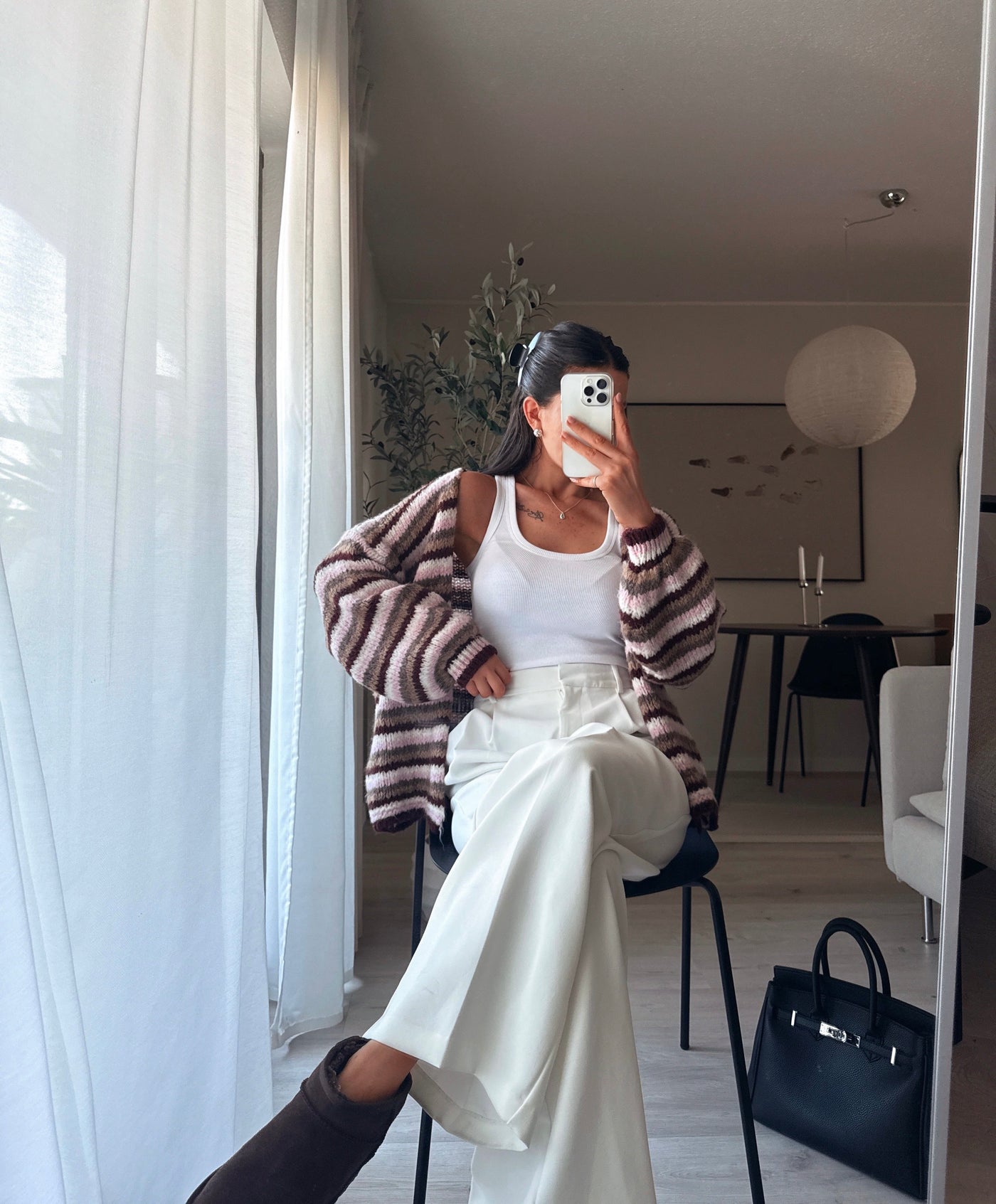 Three-Tone Cardigan | LouLou Couture