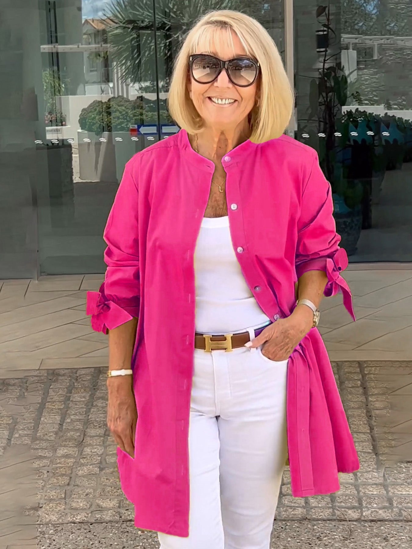 Classy Long Shirt Jacket | LouLou Couture