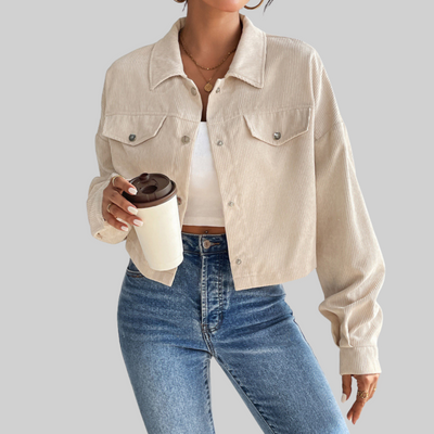 Classic Collared Button-Front Jacket | LouLou Couture