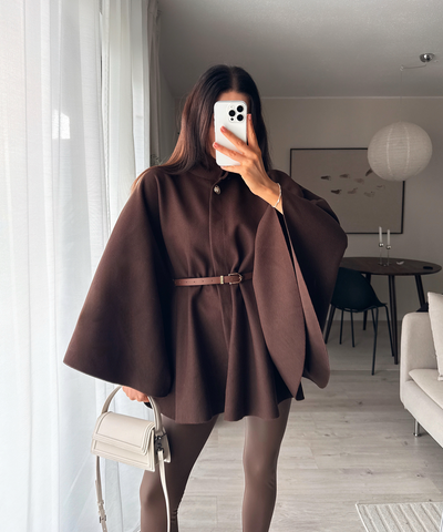 Cape Coat Brown | LouLou Couture