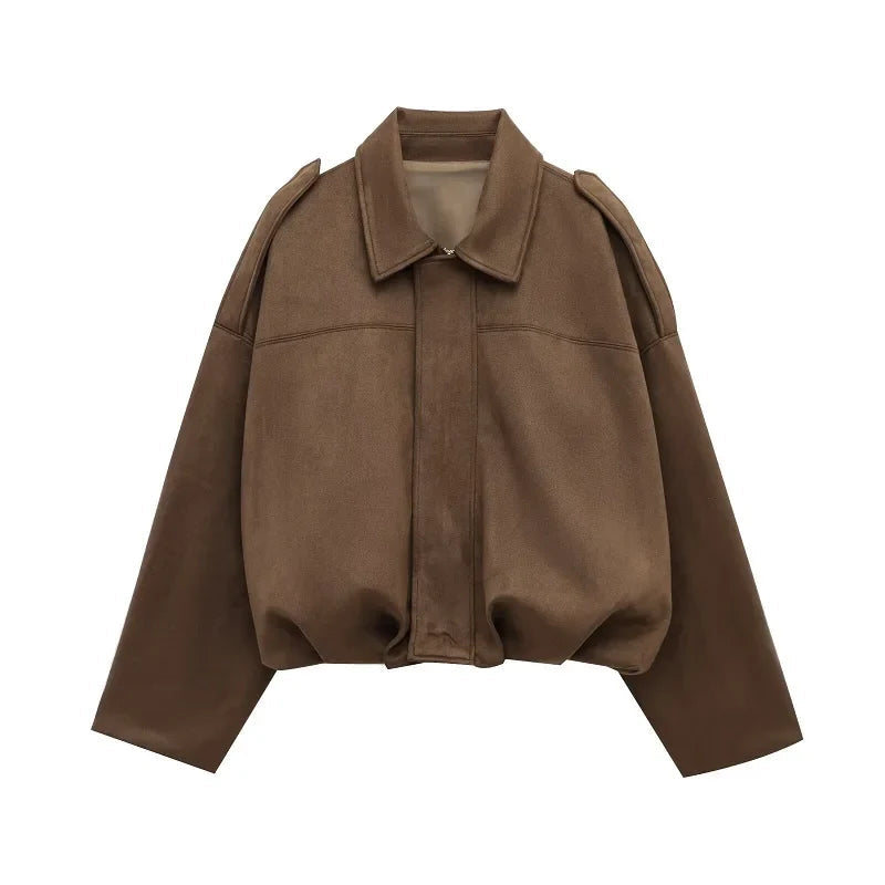 Suède Bomber Jacket | LouLou Couture