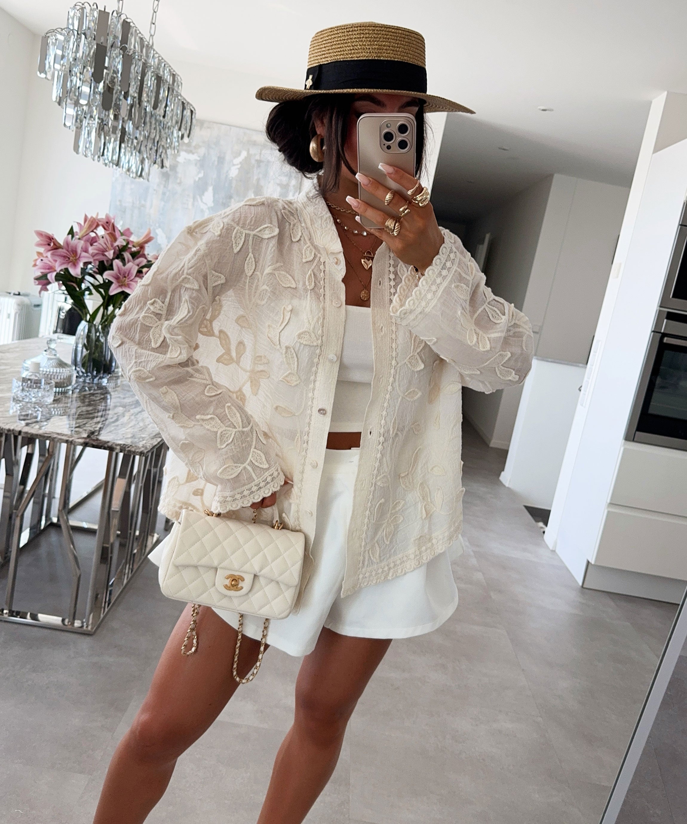 Cream Cotton Blouse | LouLou Couture