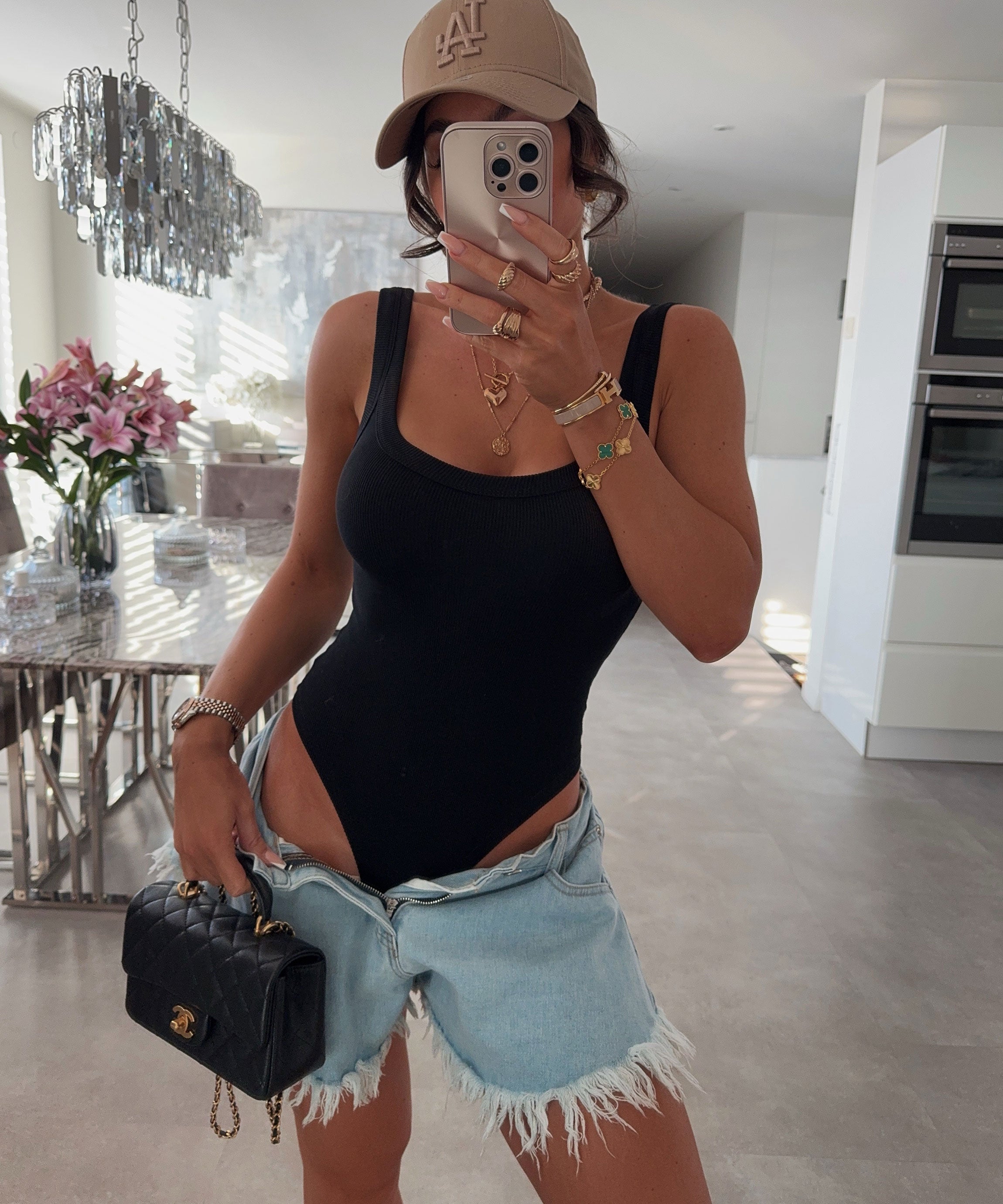 Black Sleek Bodysuit | LouLou Couture - LouLou Couture