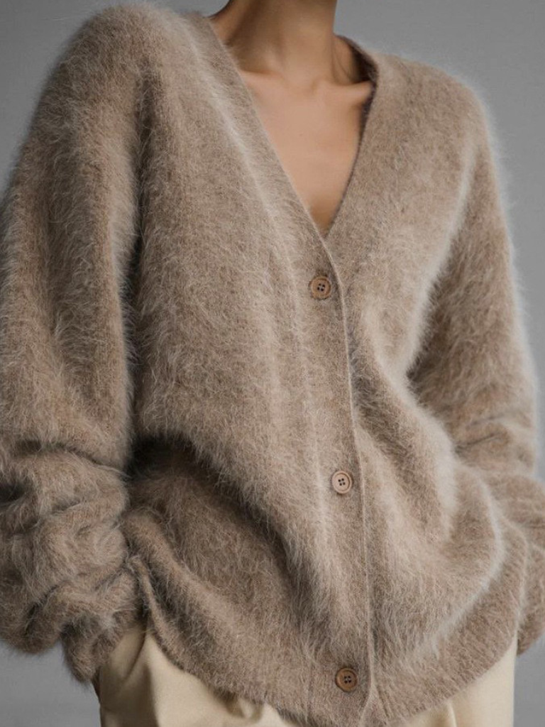 Luxe Fuzzy Cardigan | LouLou Couture