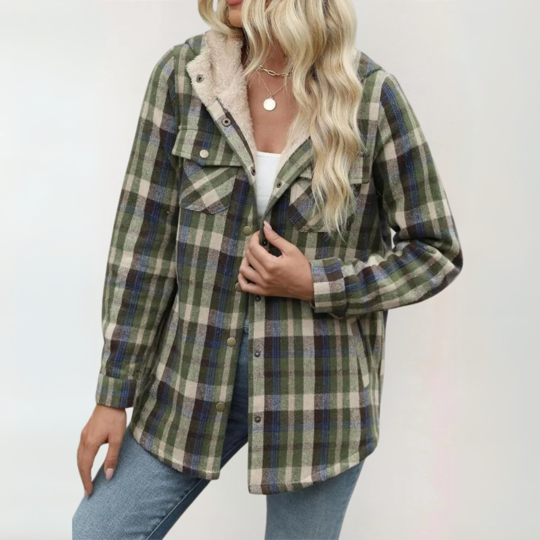 Casual Long Sleeve Button Hooded Coat | LouLou Couture