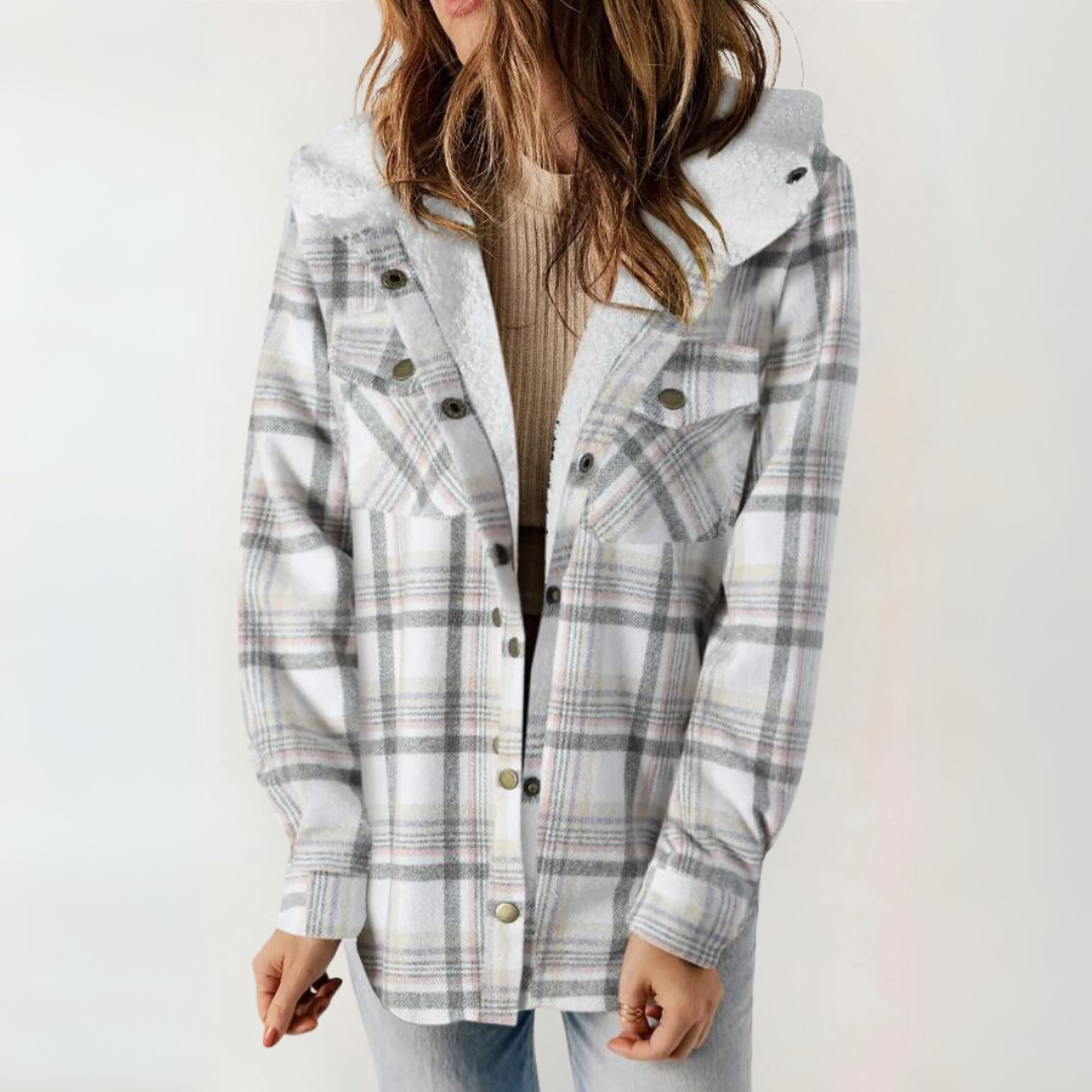 Casual Long Sleeve Button Hooded Coat | LouLou Couture