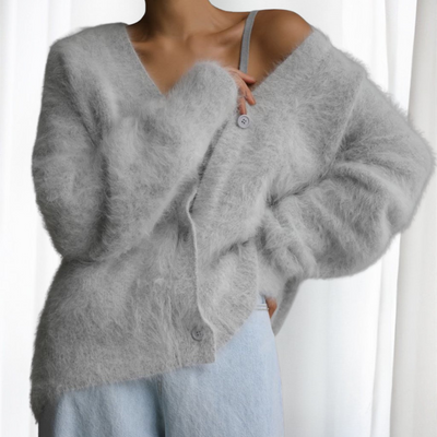 Comfy Button Front Drop Shoulder Cardigan | LouLou Couture