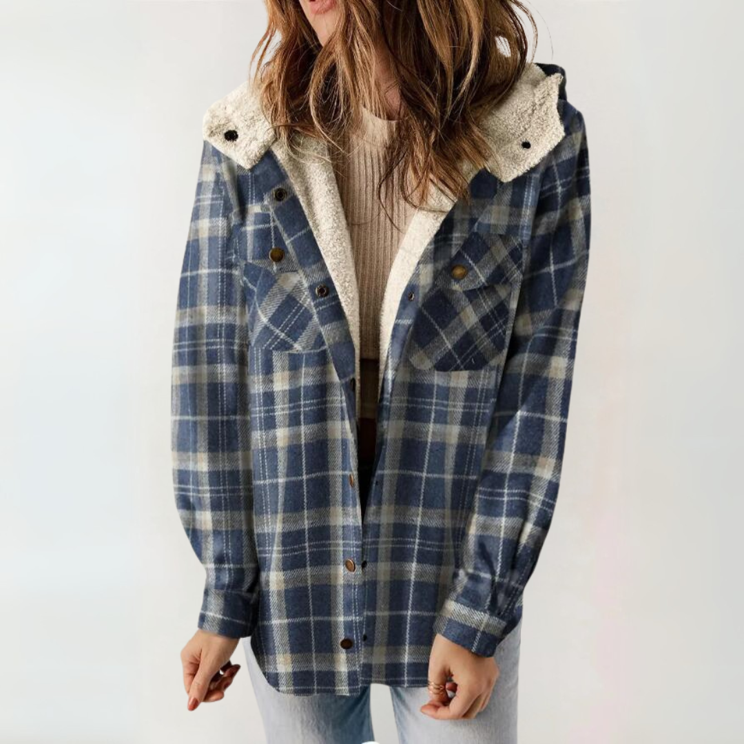 Casual Long Sleeve Button Hooded Coat | LouLou Couture