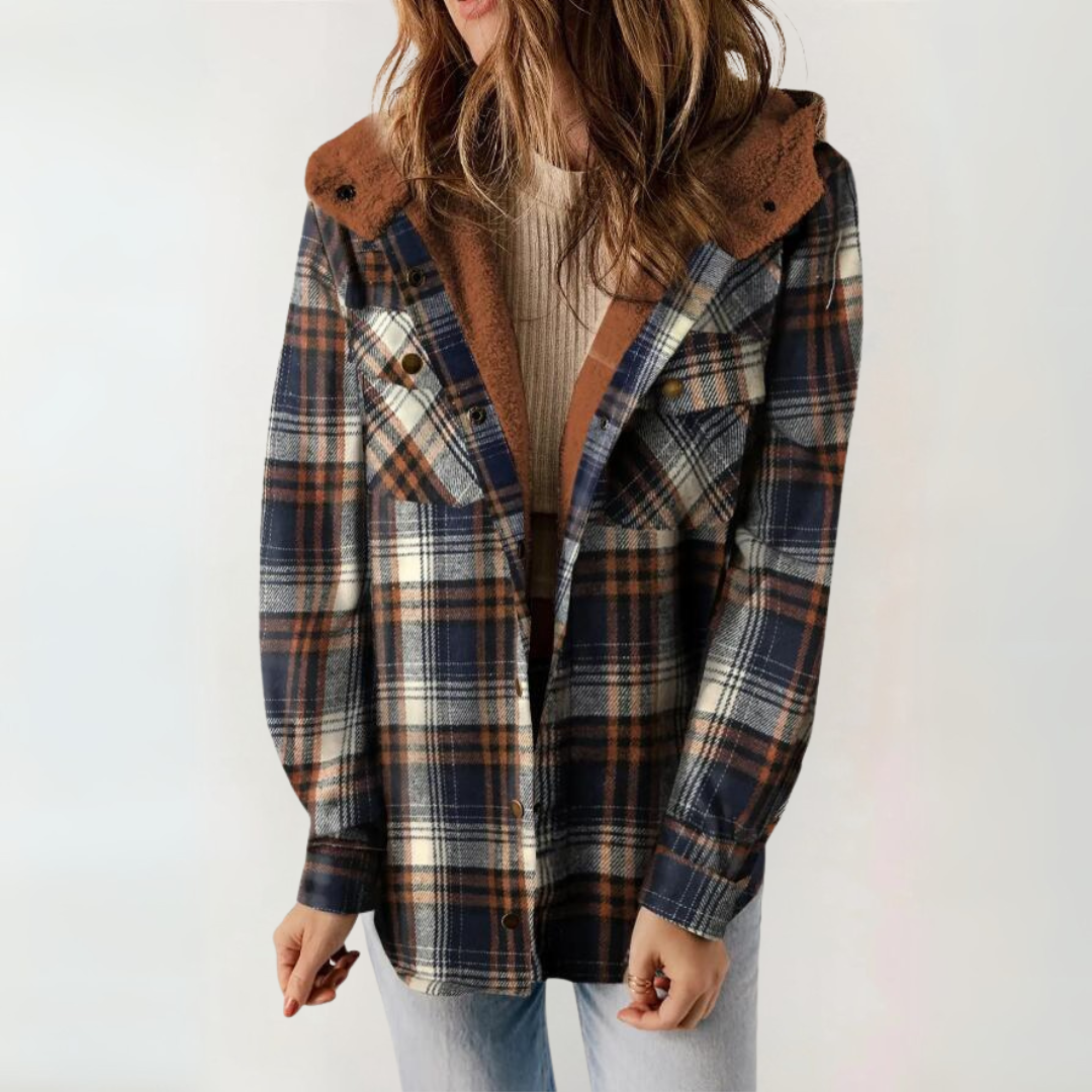 Casual Long Sleeve Button Hooded Coat | LouLou Couture