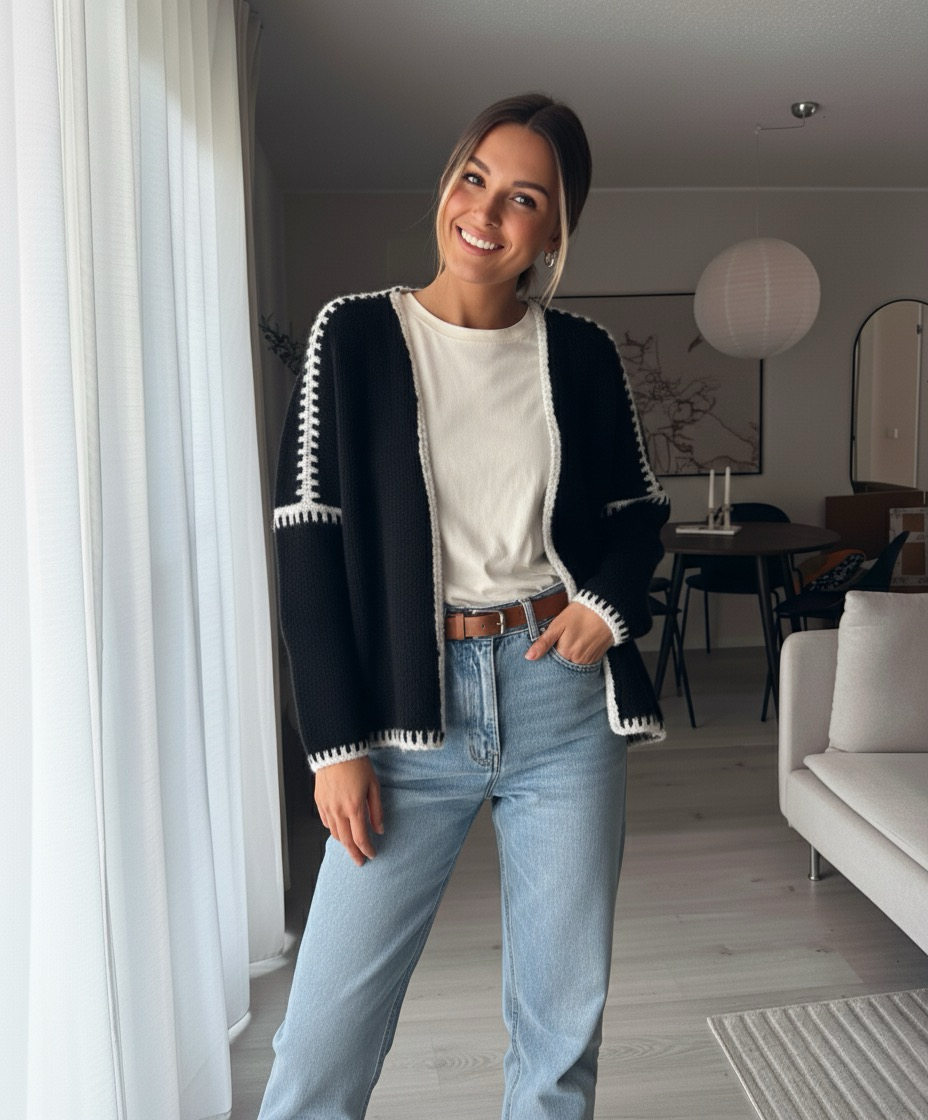 The Contrast Cardigan | LouLou Couture