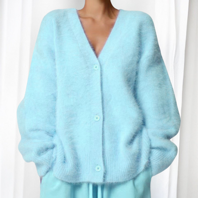 Comfy Button Front Drop Shoulder Cardigan | LouLou Couture