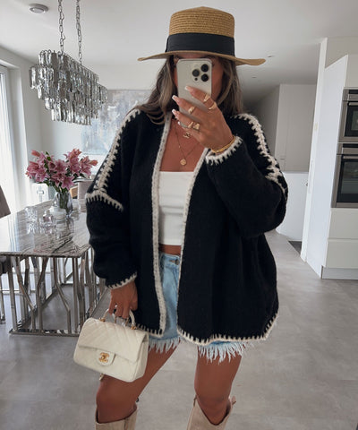 The Contrast Cardigan | LouLou Couture
