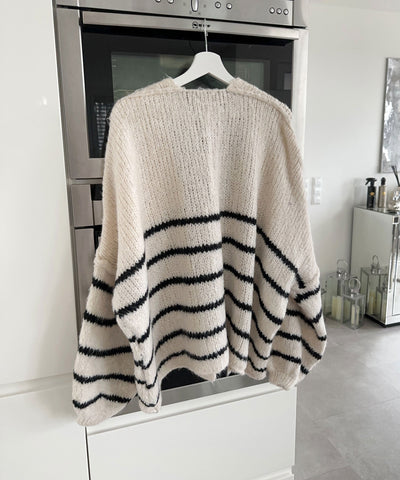 Linear Stripe Cardigan | LouLou Couture