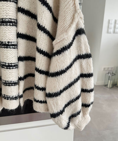 Linear Stripe Cardigan | LouLou Couture