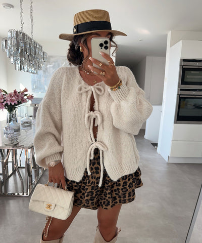 Tie-Front Cardigan | LouLou Couture