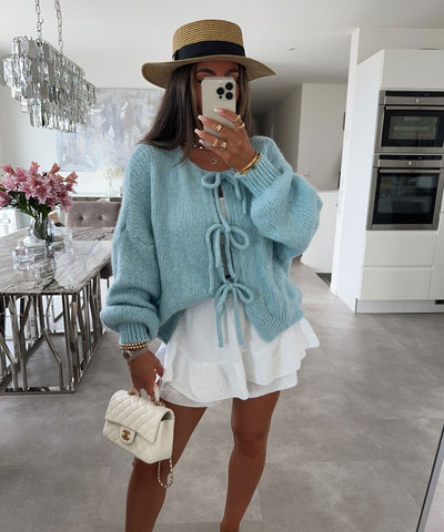 CARDIGAN LIGHT BLUE  | LouLou Couture