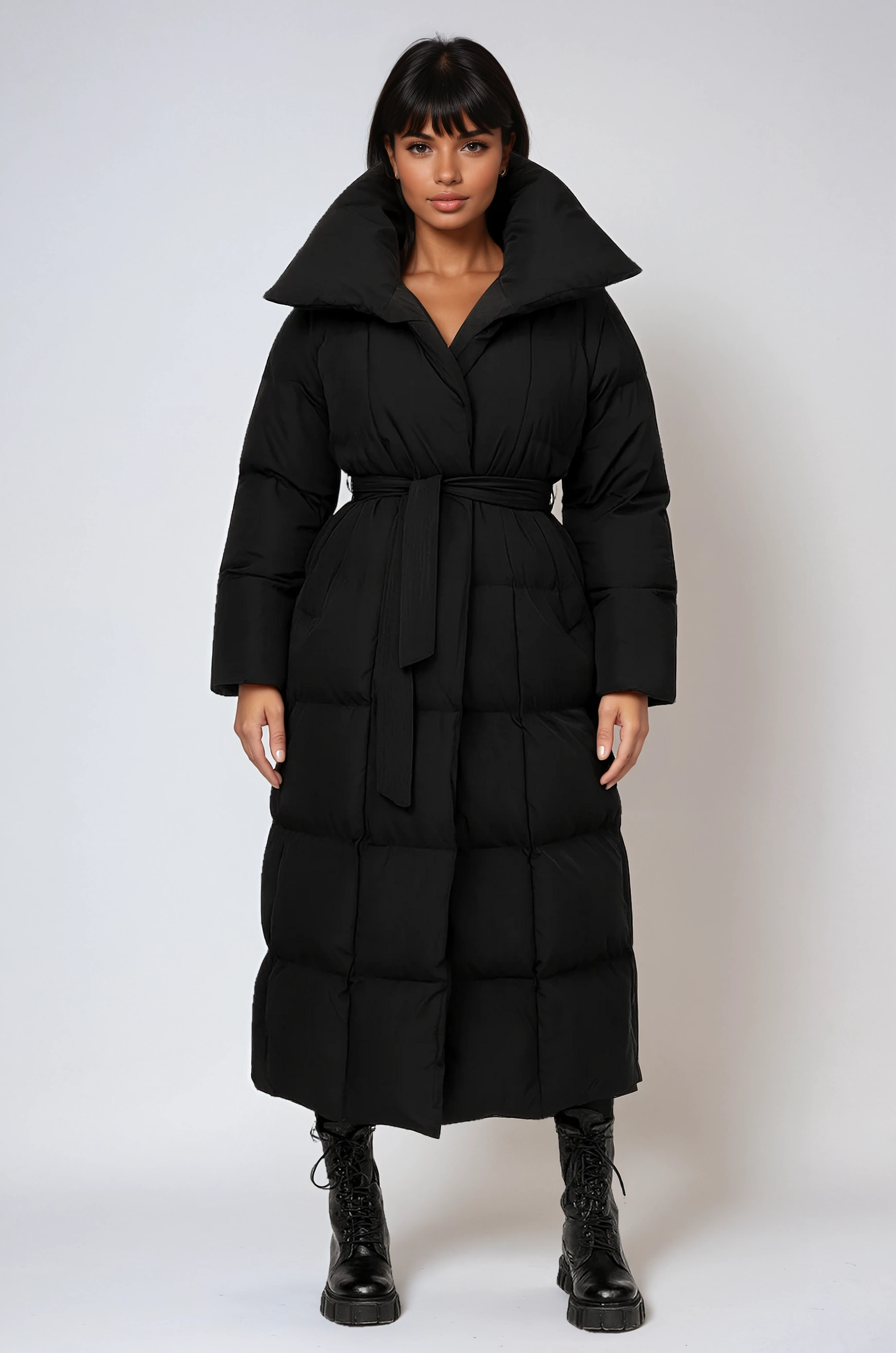 Long Quilted Winter Jacket for Women | LouLou Couture