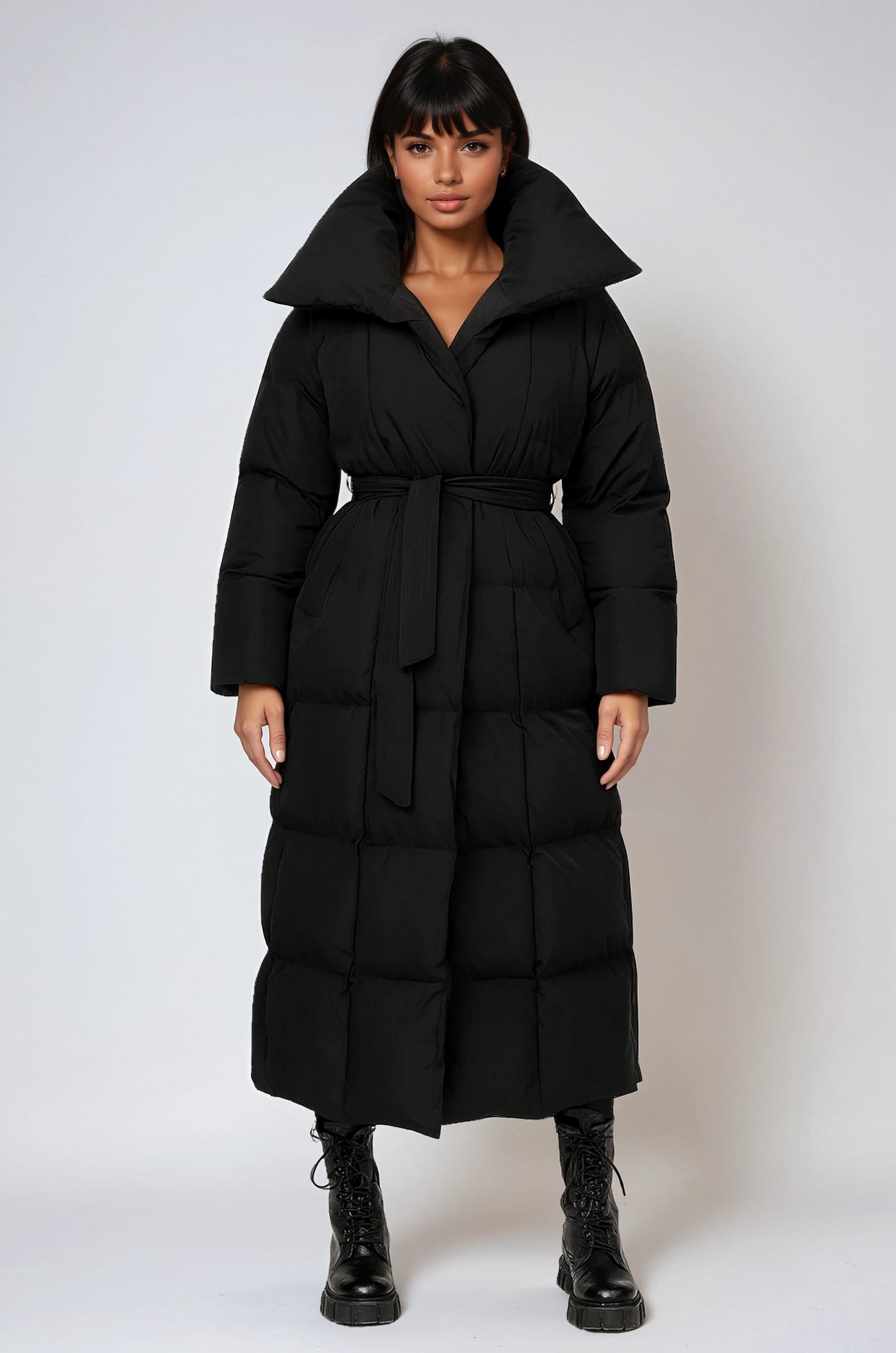 Long Quilted Winter Jacket for Women | LouLou Couture