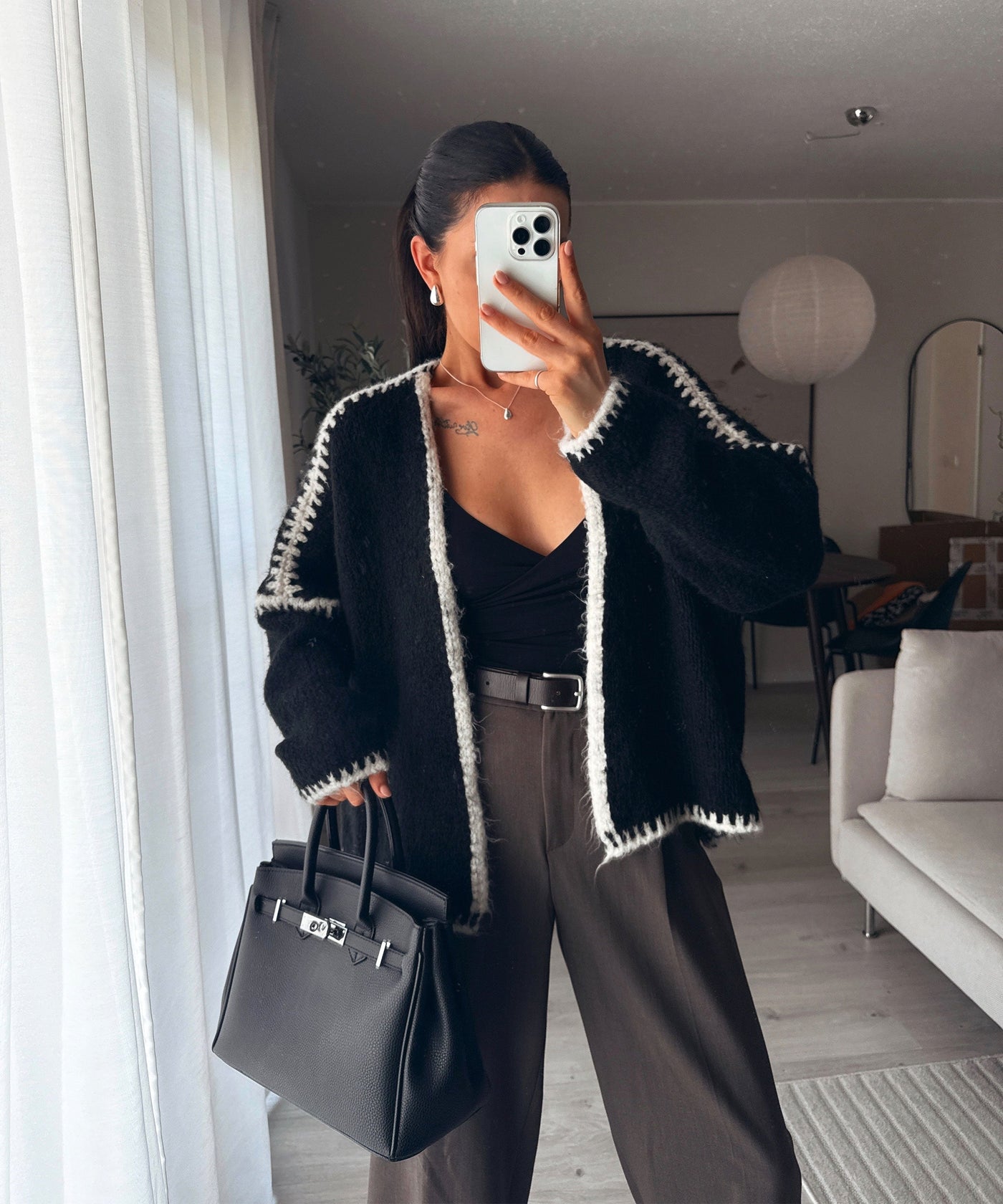 The Contrast Cardigan | LouLou Couture