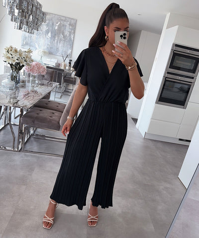 Black Wide Jumpsuit | LouLou Couture
