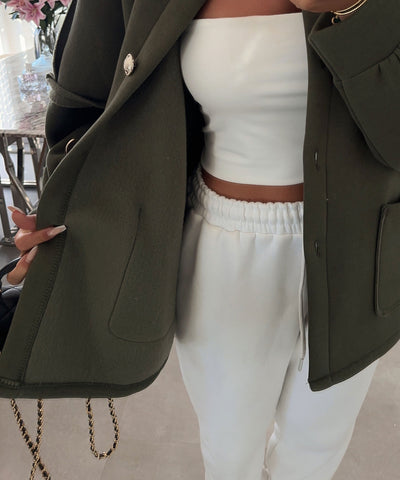 Mila Oversized Green Jacket | LouLou Couture