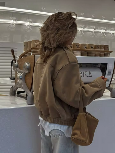 Suède Bomber Jacket | LouLou Couture