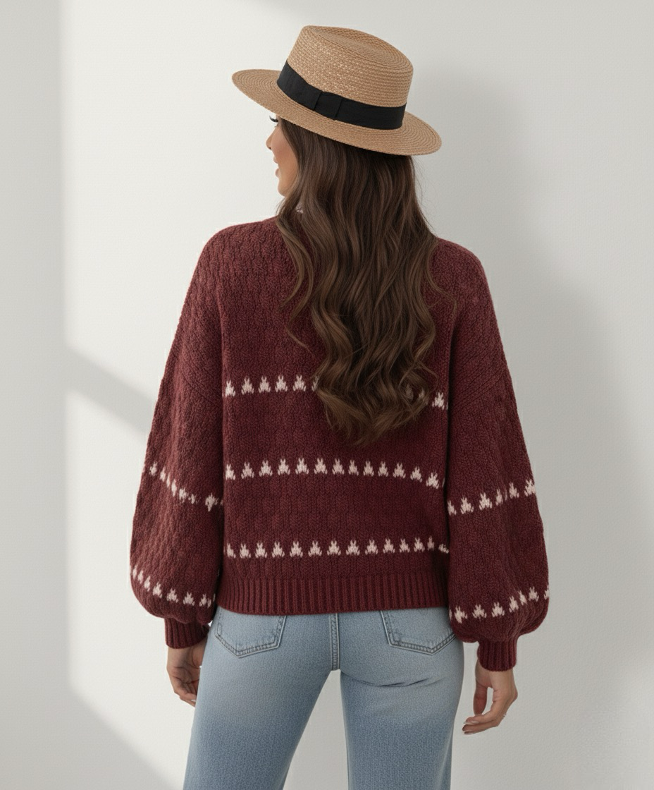 Red Merlot Pullover | LouLou Couture