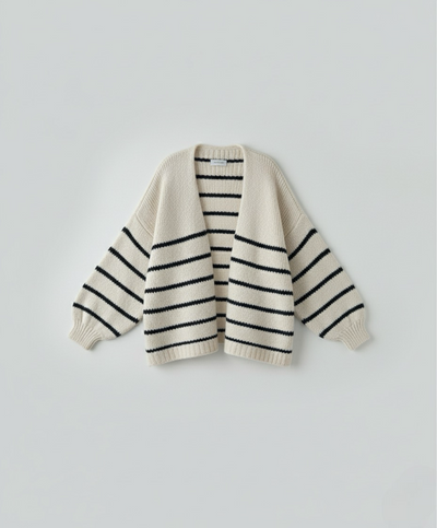Linear Stripe Cardigan | LouLou Couture