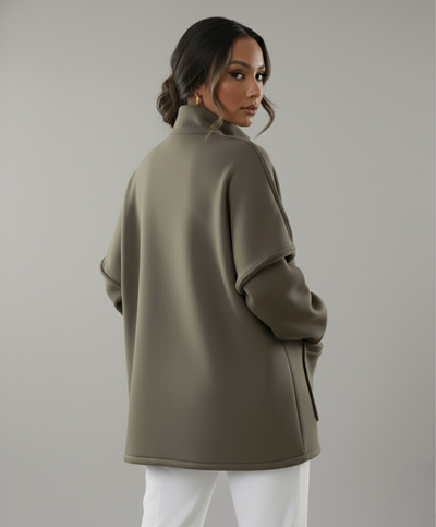 Mila Oversized Green Jacket | LouLou Couture