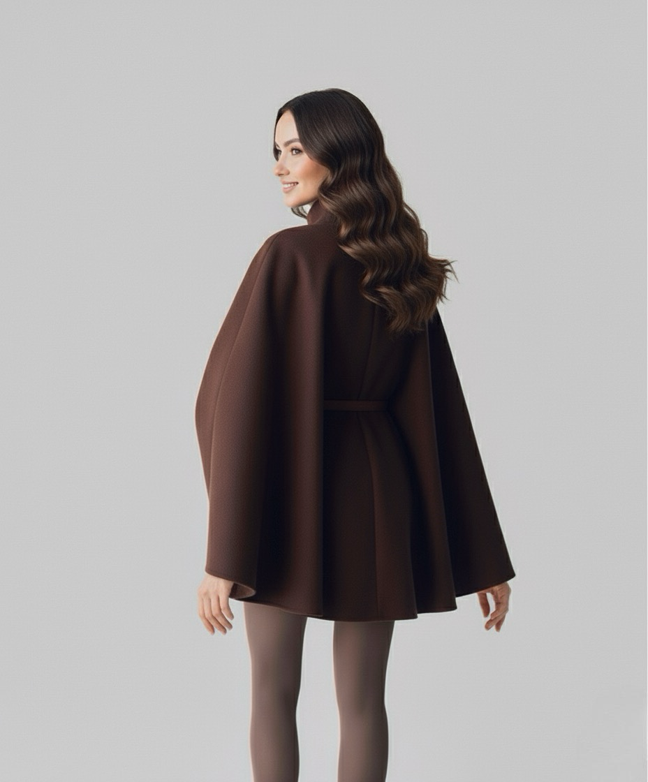 Cape Coat Brown | LouLou Couture