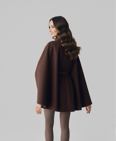 Cape Coat Brown | LouLou Couture
