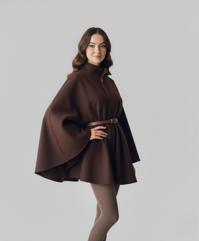 Cape Coat Brown | LouLou Couture