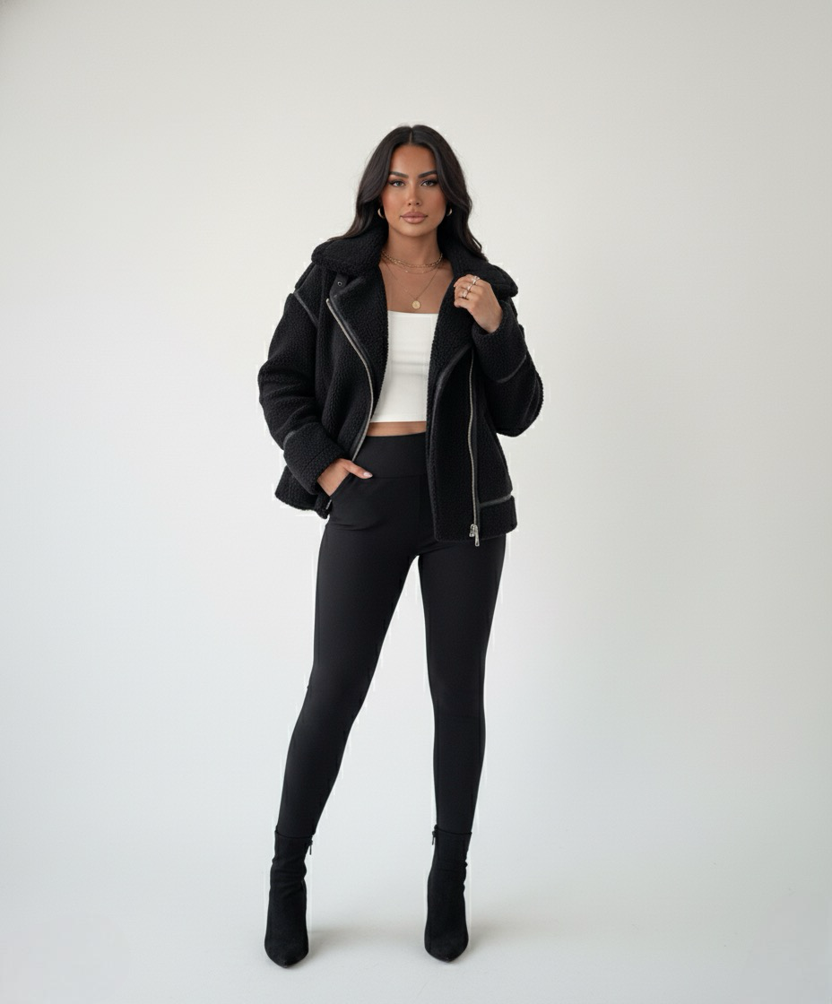 Black Fur Jacket | LouLou Couture